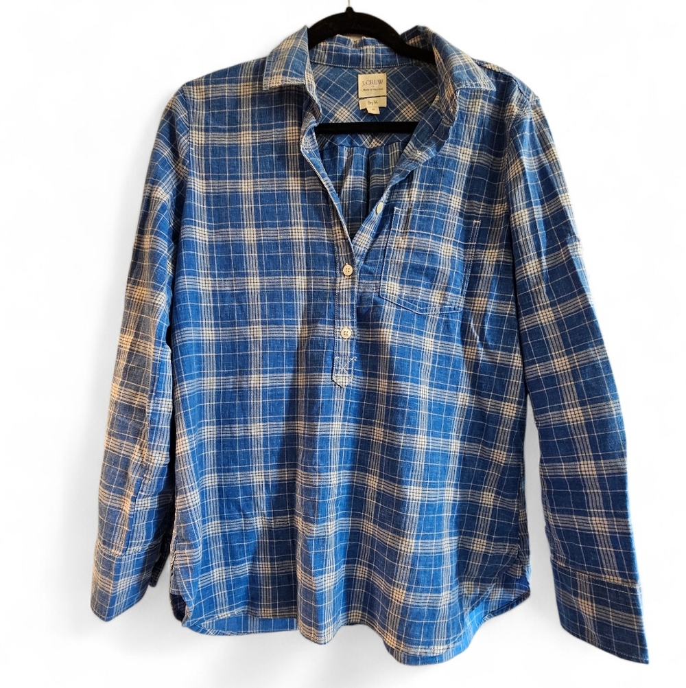 Blue Plaid Shirt
